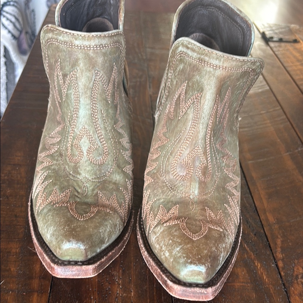 Ariat- Women's Western Ankle Boots - Green/Teal